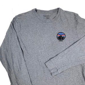 Patagonia Shirts - Patagonia Gray Long Sleeve Graphic Tee Shirt S Patagonia Shirts - Patagonia Gray Long Sleeve Graphic Tee Shirt S